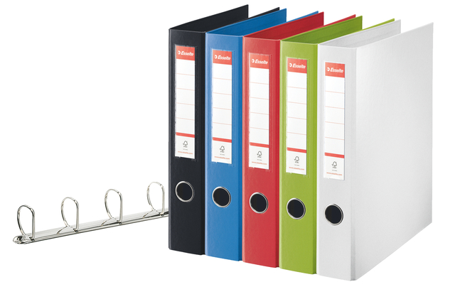 Ringband Esselte Standaard maxi 30% gerecycled PP folie wit
