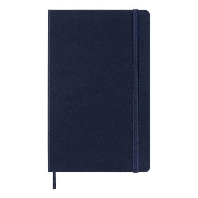 Notitieboek Moleskine large 210X130mm lijn hard cover sapphire blue