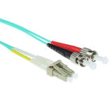 ACT 20 meter LSZH Multimode 50/125 OM3 glasvezel patchkabel duplex met LC en STconnectoren