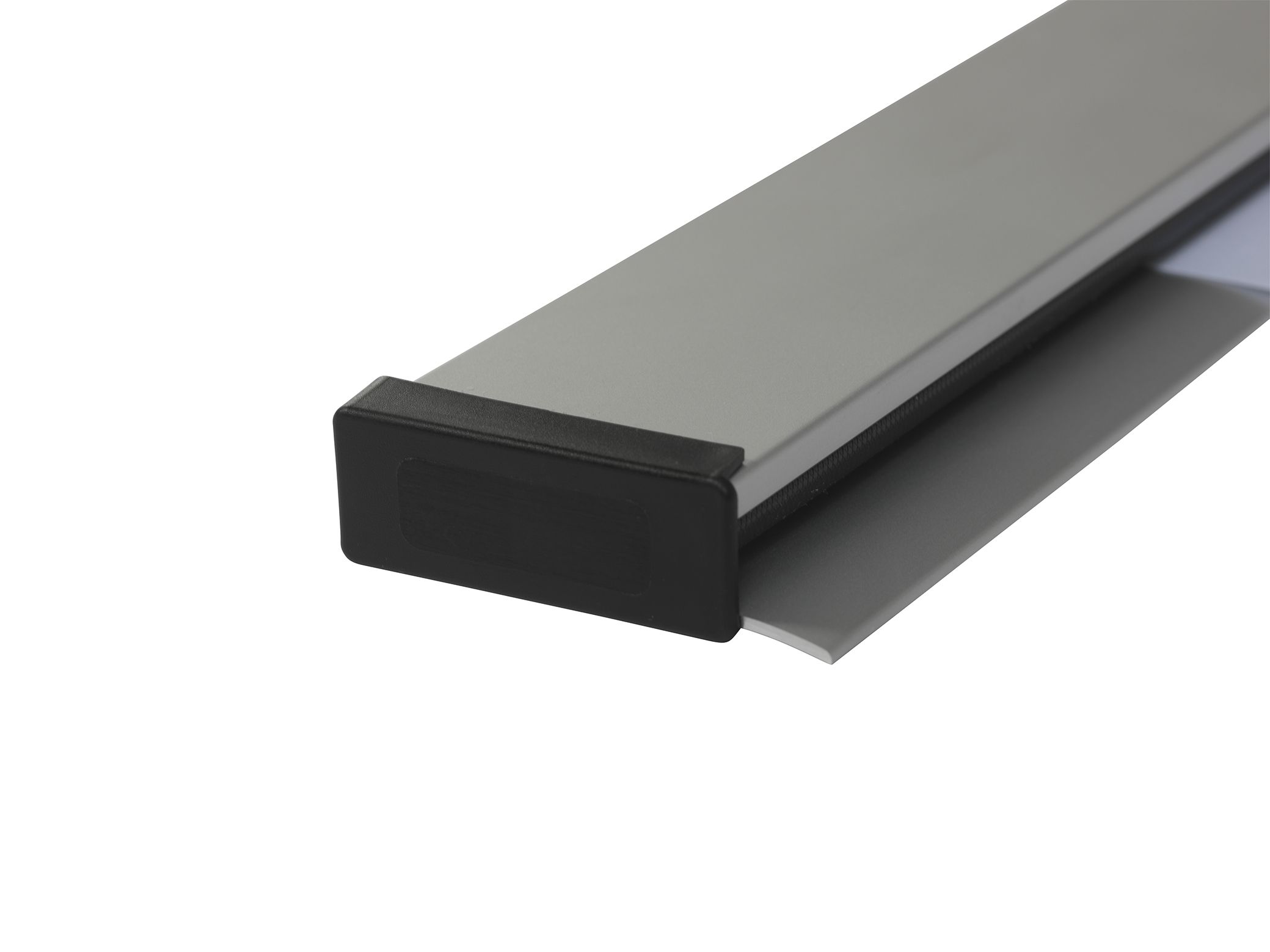 Paperrail aluminium grijs - 200 cm