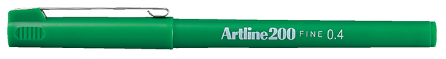Fineliner Artline 200 rond fijn groen