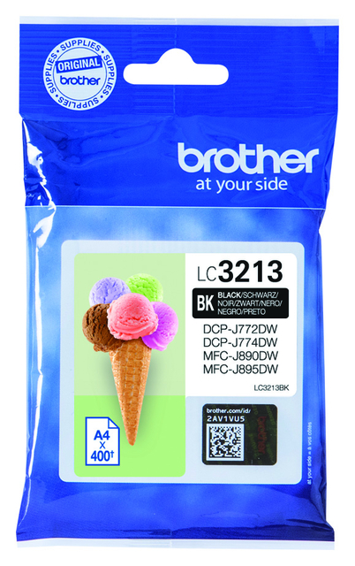 Inktcartridge Brother LC-3213BK zwart