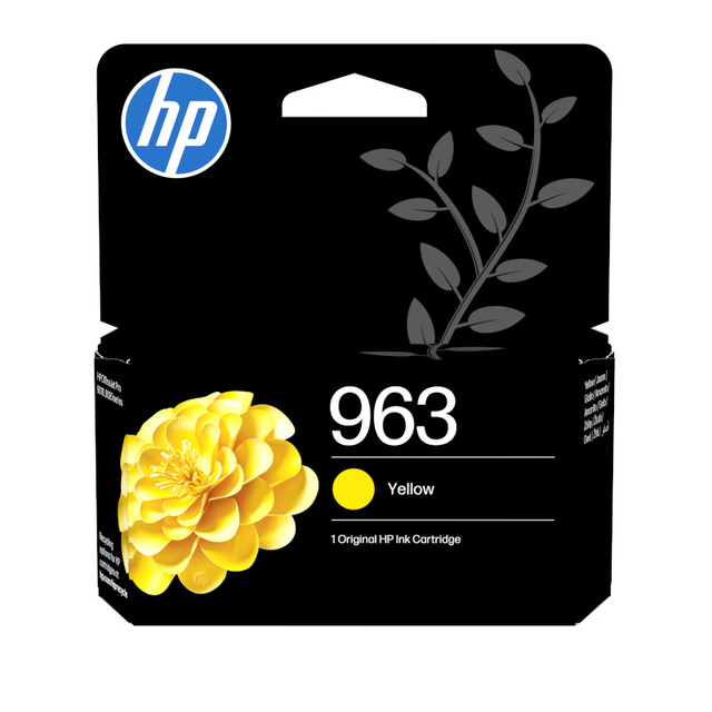 inktcartridge, yellow, hp, 963, ink cartridge