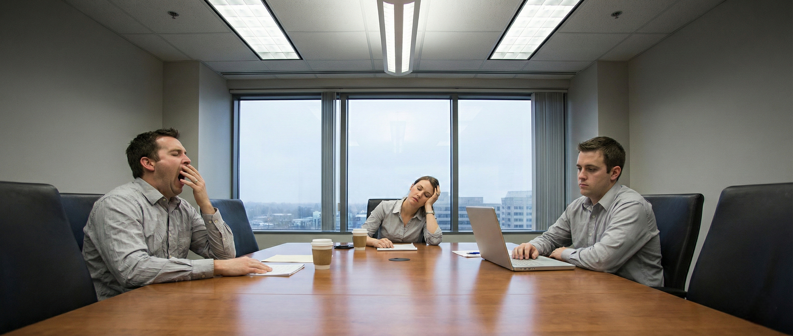 Saai zittend vergaderen