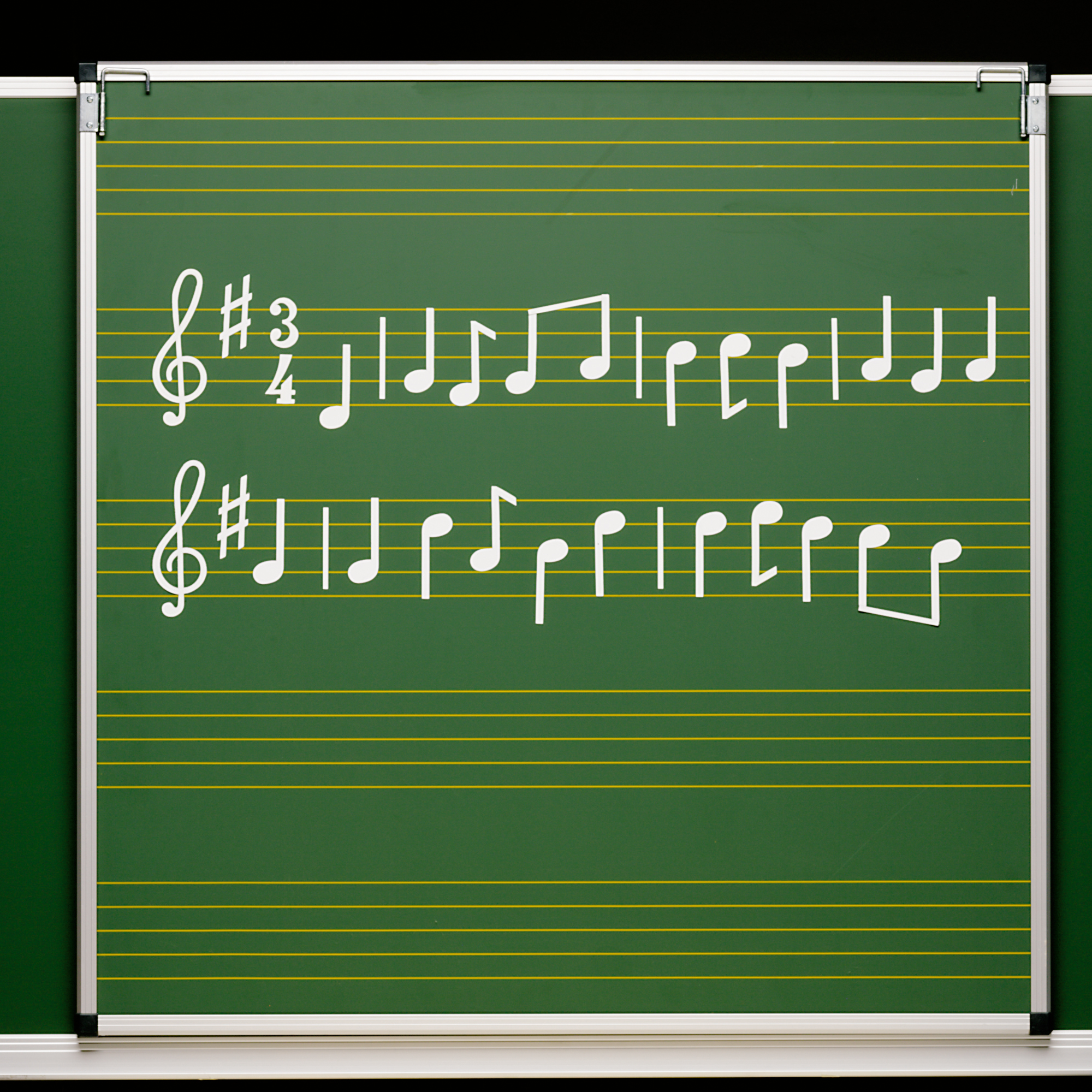 Muziekbord met muzieklijnen Lin 11, oogjes en ophanghaken
