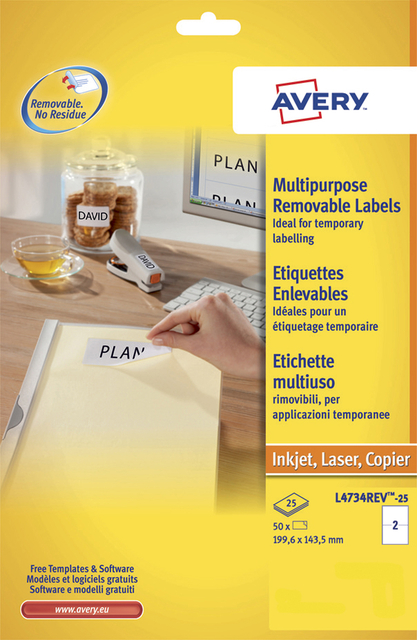 labels, multipurpose, removable, labels sheet, plan