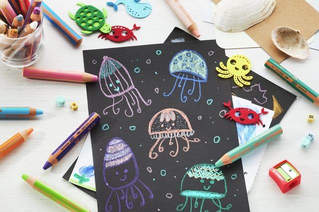 k continued?, drawings, chalk art, kids art, underwater creatures