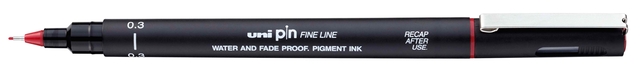 Fineliner Uni-ball Pin 0.3mm rood