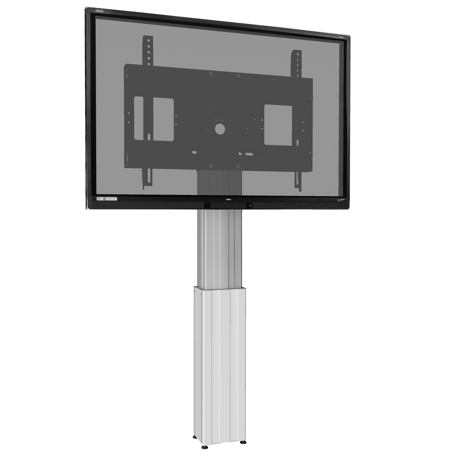 Elektrisch hoogte verstelbaar TV standaard 95-145 cm voor 42 tot 100 inch schermen voor wandmontage