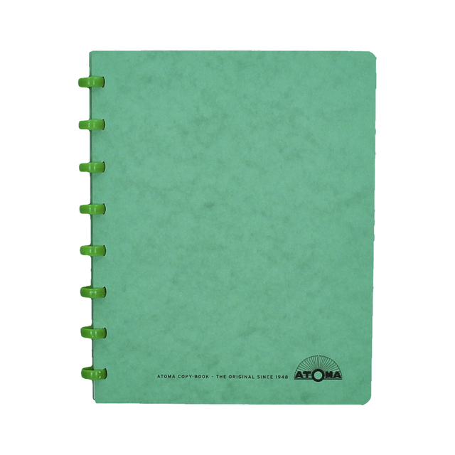notebook, spiral-bound, green, notebook, A5