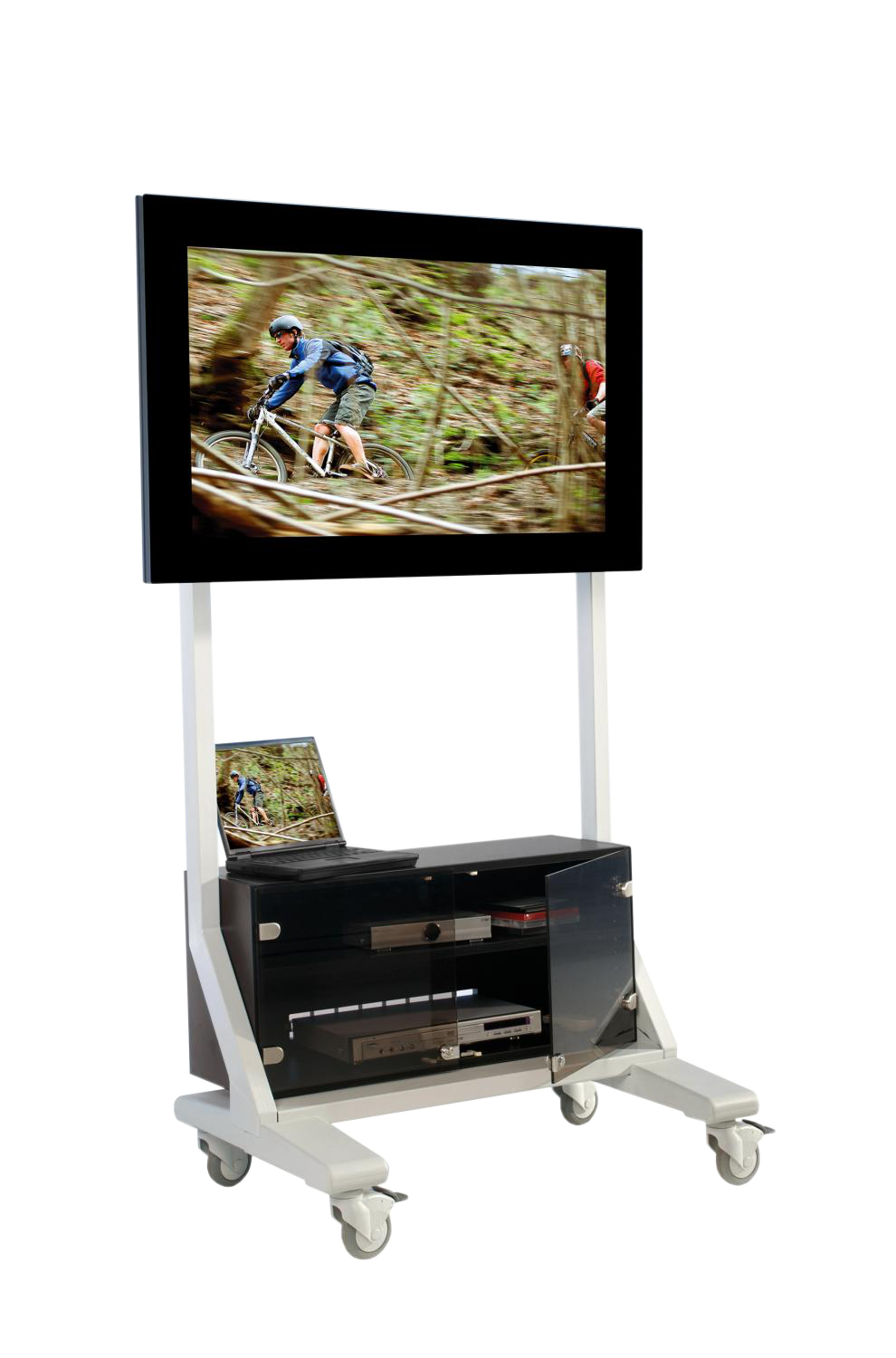 Tv-trolley, tv-rek voor tv' s tot 70 inch met onderkast