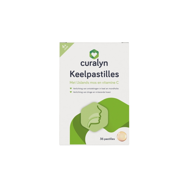 Keelpastilles, keelverlichting, vitamine C, ijslandse moos, pastilles