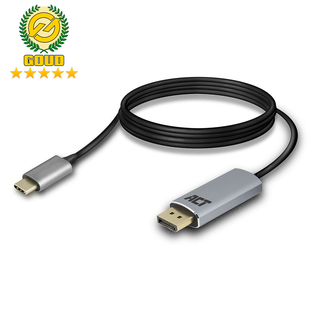 
ACT USB-C naar DisplayPort kabel 1.8 meter
      