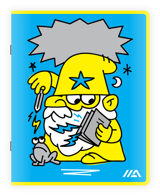 keukenhulpmiddel, grappig, schets, mop, kunstwerk