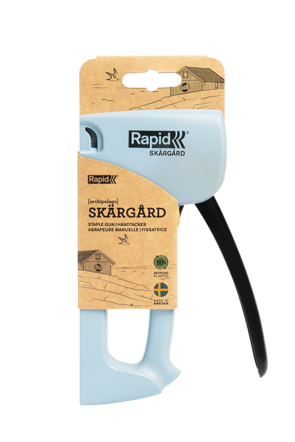 staplegun, handstapler, plastics, blauw, handgereedschap