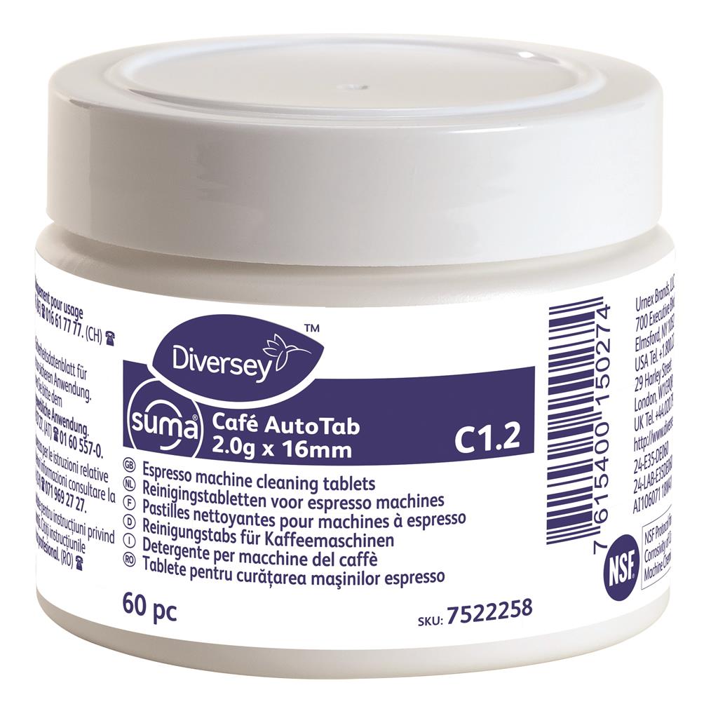 Diversey Suma Cafe tabs C1.2 Reinigingstablet doos 2x60st