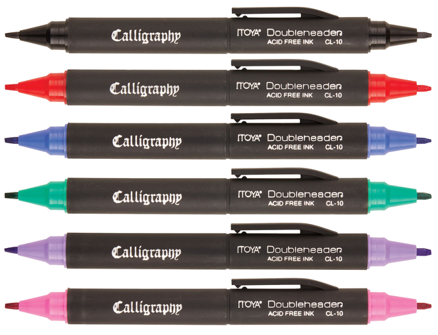 Kalligrafiepen Itoya CL-10 1.5 èn 3.0mm zwart