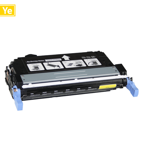 Huismerk Toner - HP 642A (CB402A) compatibel, geel
