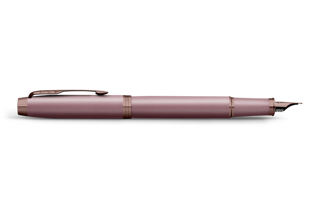balpen, fountain pen, metallic, rose gold, klemclip