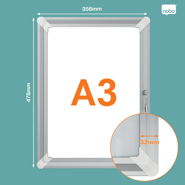 A3, poster, frame, deur, montage