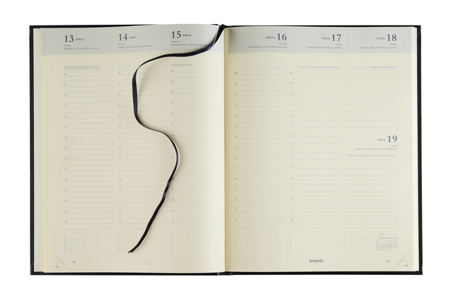 agenda, planner, notebook, datebook, open
