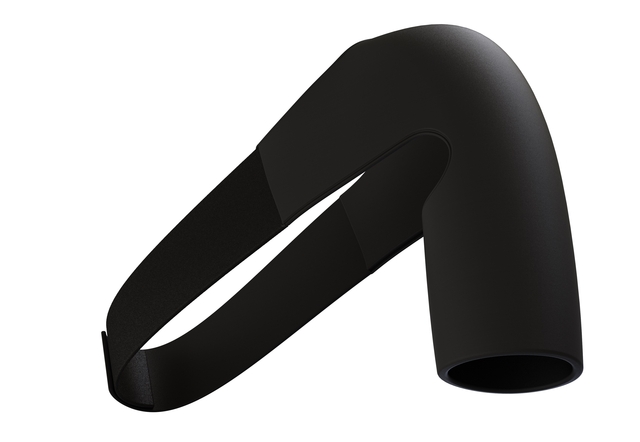weerstandsband, zwart, elastisch, lusvormig