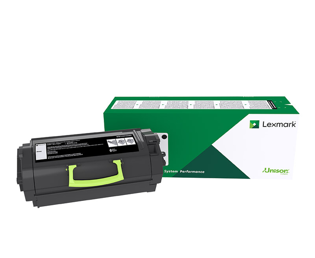 toner, cartridge, printer, Lexmark, zwart-groen