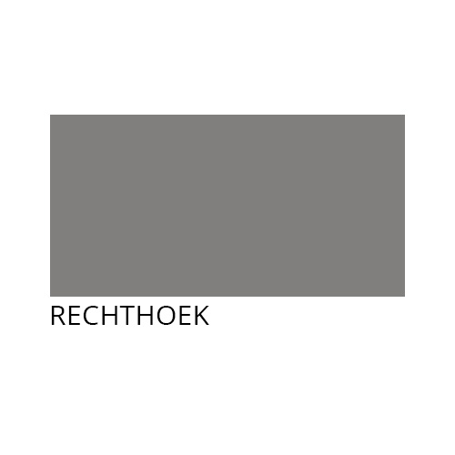 Blad rechthoek 120 x 80cm wit