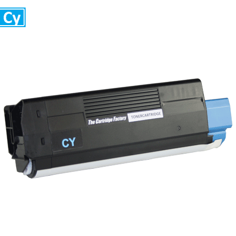 Huismerk toner - Oki (Cartridge) 42127407 compatibel, cyaan