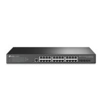TP-Link TL-SG3428X | JetStream Managed L2+ Switch | 24 Poorten | Gigabit Ethernet (10/100/1000 Mbps) | 4x 10G SFP+ | Omada SDN | Rackmount | Zwart