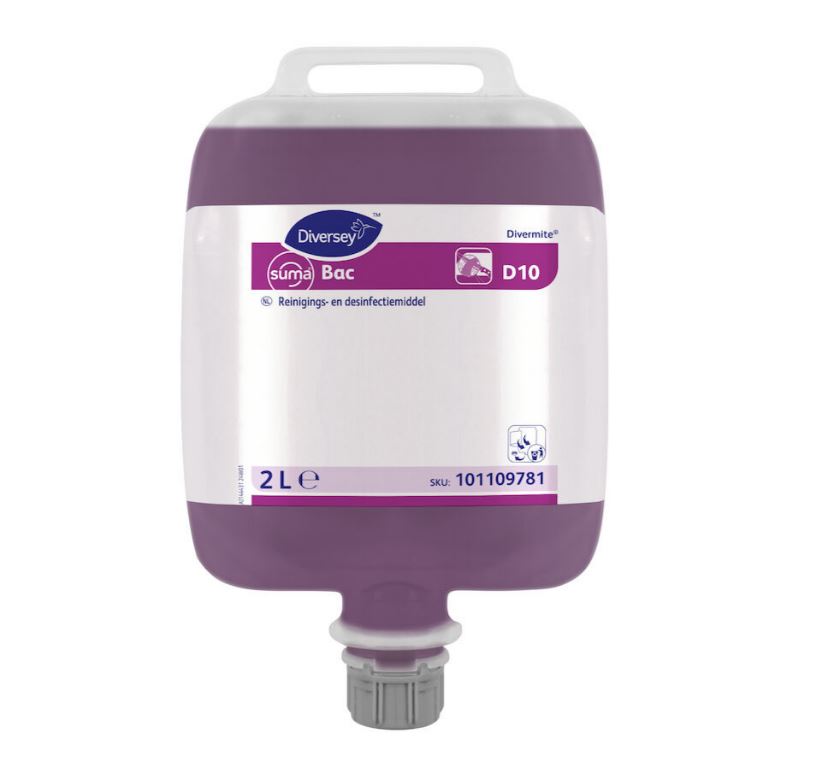 Diversey Suma Bac D10 Reiniging en Desinfectie doos 3x2ltr