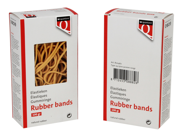 Quantore Elastiek Quantore 24 150x1,5x1mm 100gram | Q800462