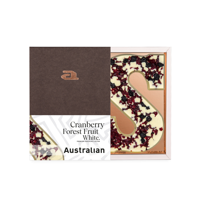 chocolade, witte chocolade, cranberry, bosvruchten, gesneden vorm