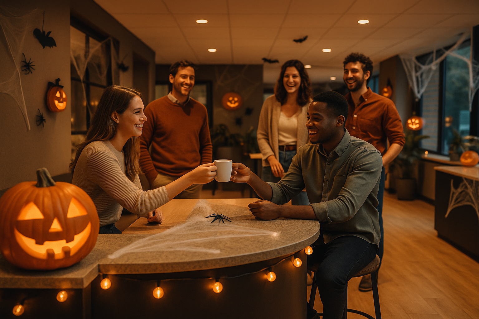 Halloween vieren op kantoor