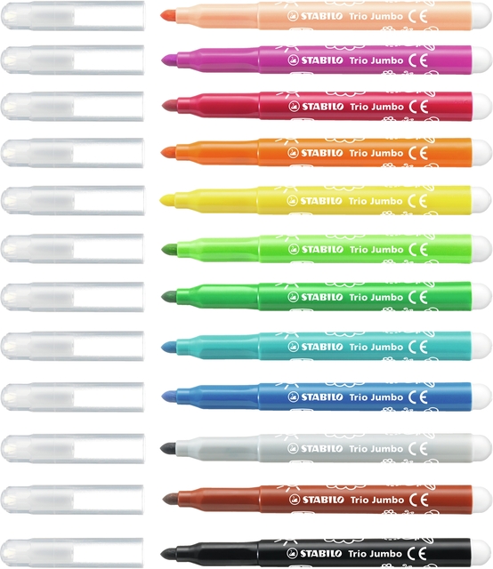 Stabilo, Trio Jumbo, kantoorstift, kleurmarker, marker