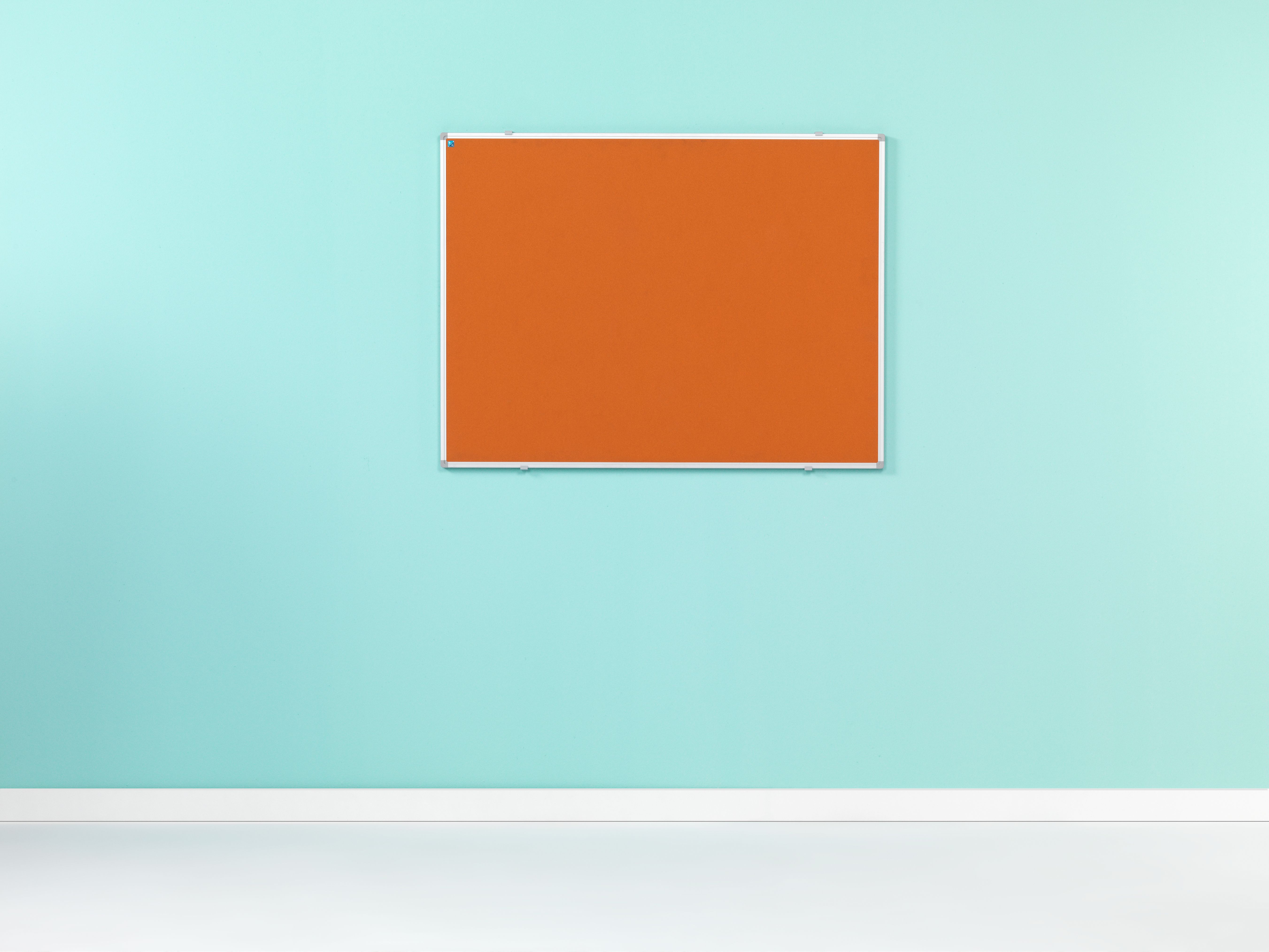 Prikbord Softline profiel 16mm, bulletin oranje - 120x180 cm