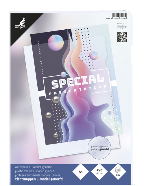 A4, PVC, grained, kleurig, presentatie