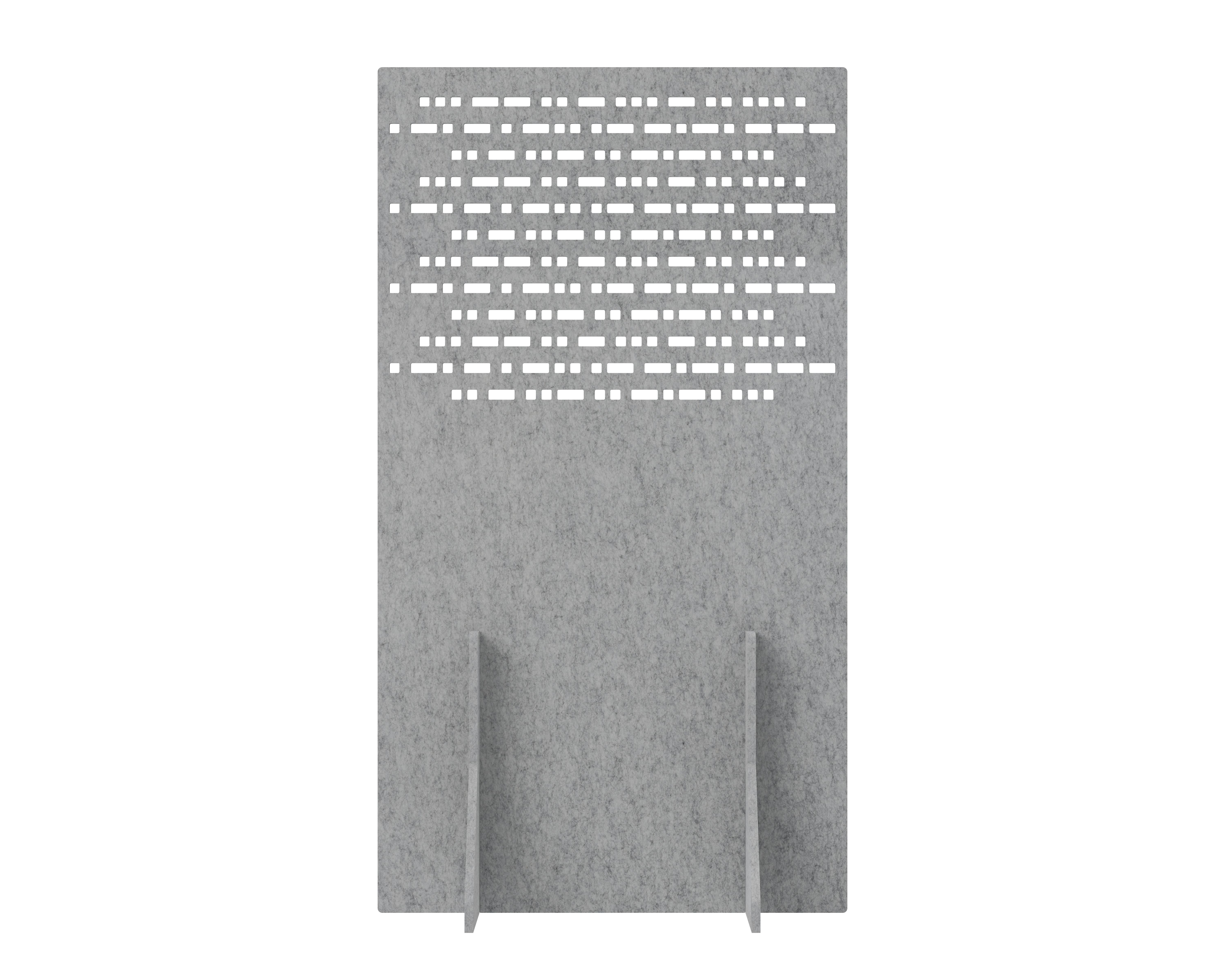 Akoestisch PET-vilt scheidingswand, lichtgrijs - 100x180 cm