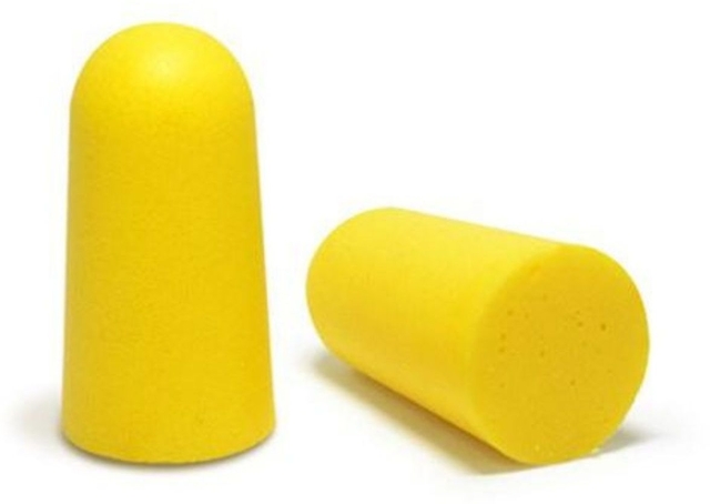 yellow, oorbescherming, foam, cilinder, oordopjes