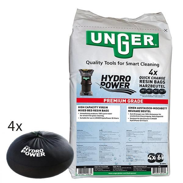 Unger HydroPower DI QuickChange hars zak 4x6ltr