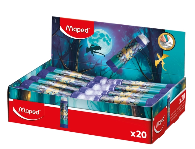 Gum Maped Dragon display à 20 kleuren blauw