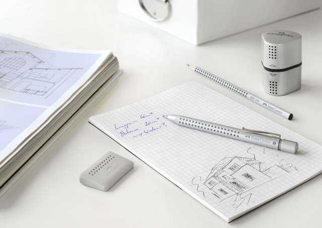 notitieboek, potlood, potloodhouder,  Architectuurtekening, gummen