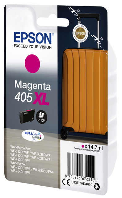 Inktcartridge Epson 405XL T05H34 rood