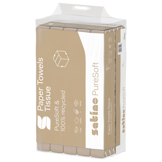 papier towels, tissue, plenty recycled, brown packaging, box