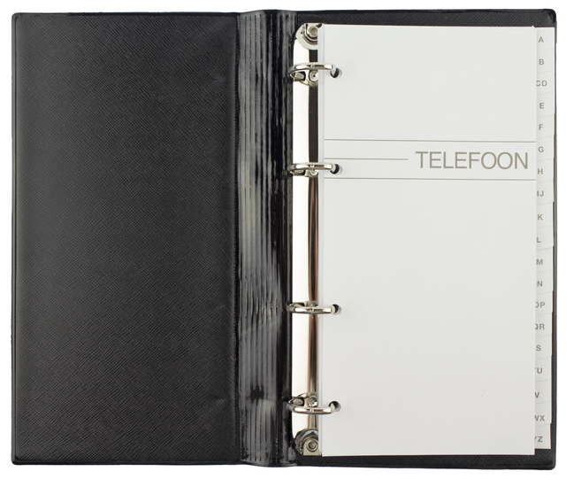 ringband, ringmap, binder, notitieboek, telefoon