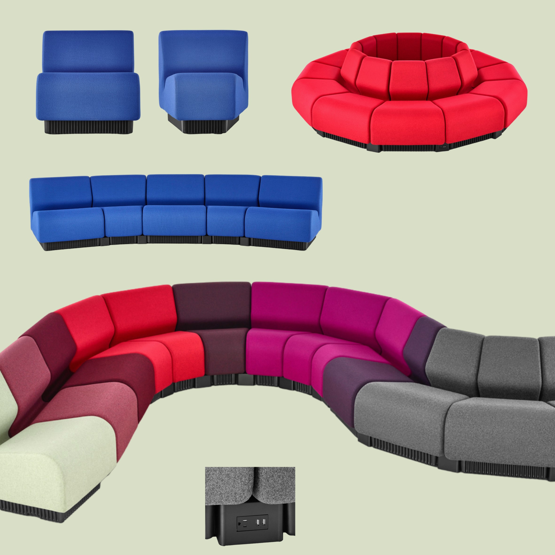 Chadwick Modular Seating: De flexibele revolutie in zitcomfort