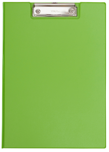 Klembordmap MAUL A4 staand met penlus PVC neon groen