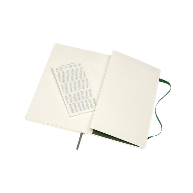 Notitieboek Moleskine large 130x210mm dots soft cover myrtle green
