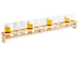 Cosy en Trendy Bierlat 1mtr voor 11 glazen FSC hout per stuk