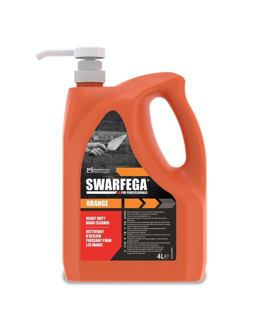 Handreiniger SCJ Swarfega Orange 4 liter met pomp